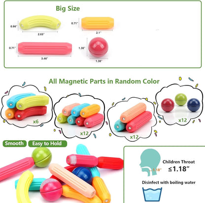 EDUCATIONAL MAGNET BUILDING BLOCKS (32 pcs)