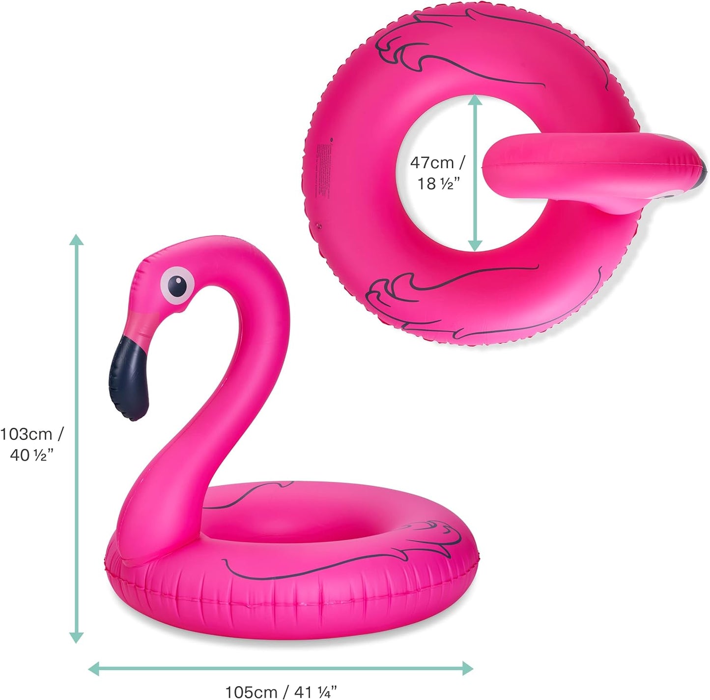 SWIMMING FLAMINGO RING