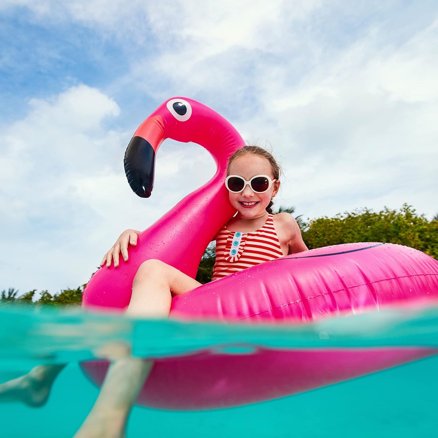 SWIMMING FLAMINGO RING